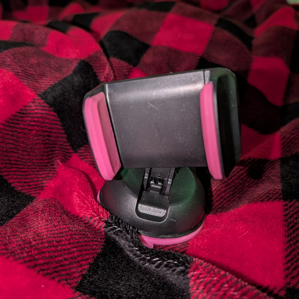 Source Unknown Black and Pink Phone Holster